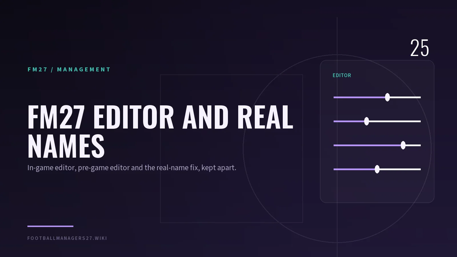 FM27 editor and real names